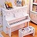 Flever Dollhouse Miniature DIY House Kit Creative Room With Furniture and Glass Cover for Romantic Artwork Gift(Rise And Shine&Blooming Summer Day)