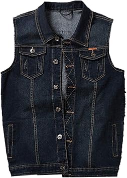 Amazon Co Jp メンズデニムベストレトロクラシックカジュアルファッションマルチポケットスリムワイルドベストプラスサイズ8xl 7xl 6xl 5xlコットンノースリーブジャケットベストアウトドアメンズジャケット スポーツ アウトドア