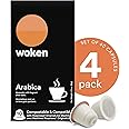 THE EDEN PROJECT 100 DECAF LUNGO Home Compostable Coffee Pods - Compatible With Nespresso Original System Coffee Machines - EXTRA VALUE 100 POD PACK