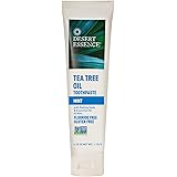 Desert Essence Tea Tree Oil Toothpaste - Mint - 6.25 Oz - Refreshing Taste - Deep Cleans Teeth & Gums - Helps Fight Plaque -