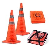 [2 Pack] Collapsible Traffic Safety Cones 28