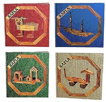 Kapla Anleitungsbuch Set 4 Stuks