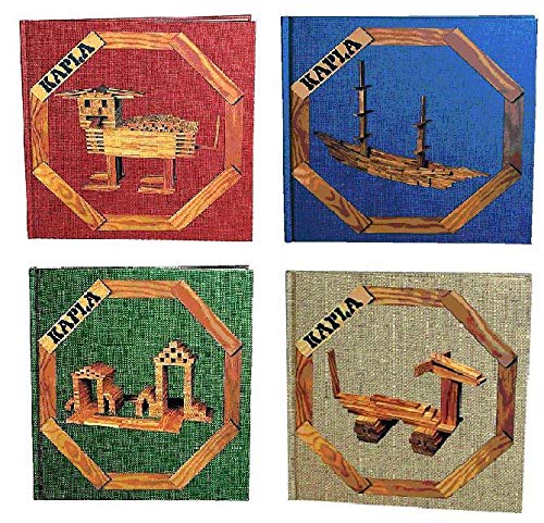Kapla Anleitungsbuch Set 4 Stuks
