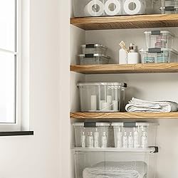 Superio Clear Storage Box with Lid, 2.5 Quart