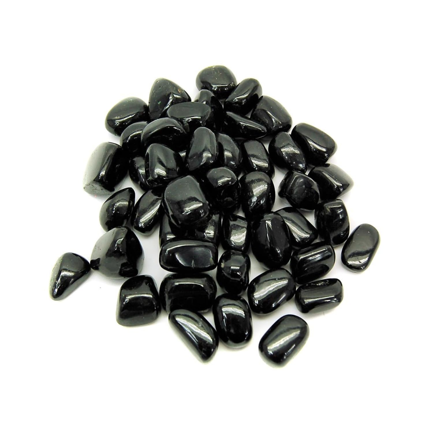 Prajet Natural Black Tourmaline Tumbled Stones – 100 Grams Healing Crystals for Protection, Energy Cleansing & Meditation