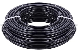 BENECREAT 52 Feet 6 Gauge Aluminum Wire Black Halloween Craft Sculpting Bendable Wire for Bonsai Trees, Floral, Skeleton Making, Home Decors and Other Arts Crafts Making