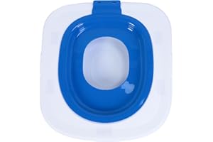 AYNEFY Cat Toilet Training Kit,Reusable Professional Kitty Toilet Trainer Urinal Seat Cat Toilet Trainer Seat Potty Removable Pet Toilet Training Tray for Home Pet Shop (Blue)