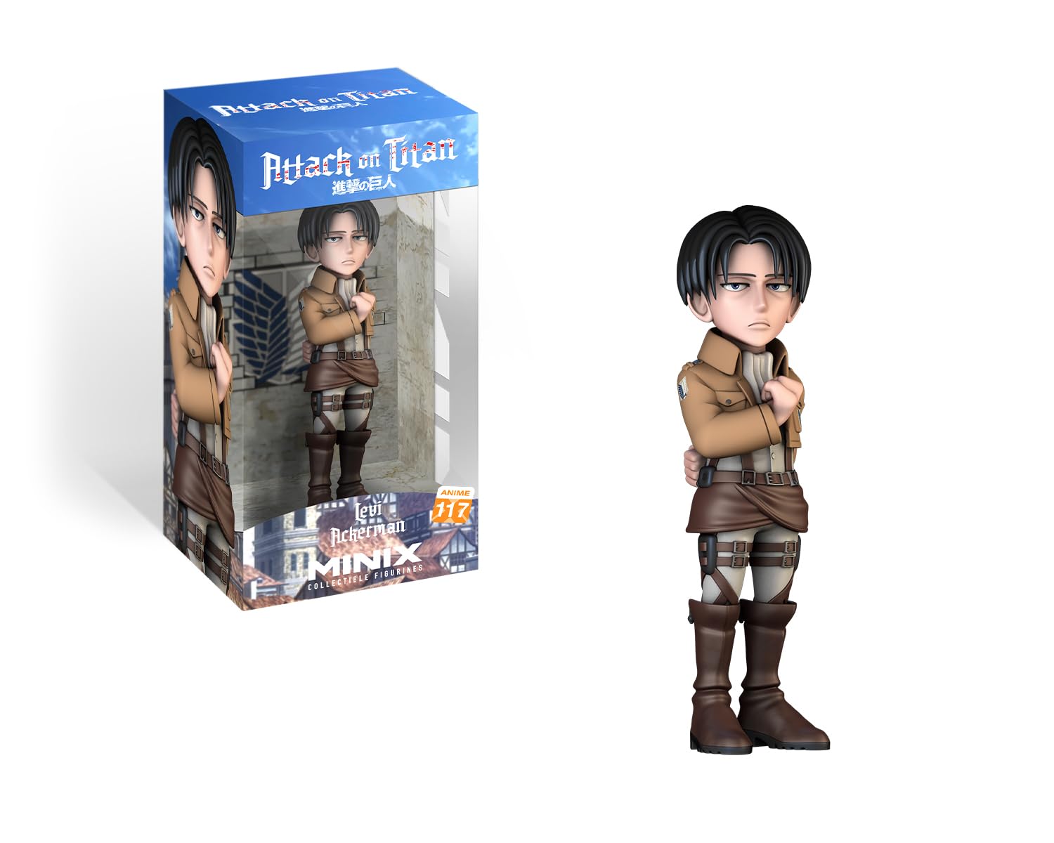 MINIX Attack on Titan Levi Ackerman Model | Collectable Levi Ackerman Figure | Bandai Anime Merchandise Range | Collectible Anime Icons Figures Make Great Gifts For Boys And Girls