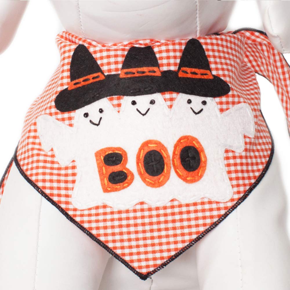Tail Trends Halloween Dog Bandanas with 3 Ghosts Boo! Design fits Medium to Large Sized Dogs - 100% Cotton…