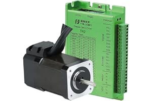 RTELLIGENT Nema17 Closed Loop Stepper Motor Servo Kit 0.8Nm 5mm Shaft Diameter with Encoder Extension Cable for CNC Engraving Machine (42AM08ED+T42(0.8Nm))