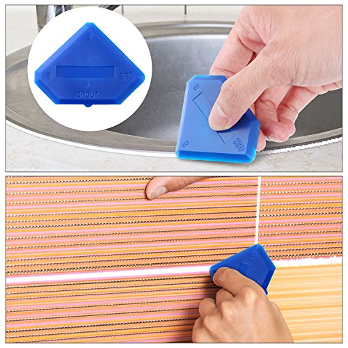 Outus 8 Pieces Caulking Tool Kit Caulk Caps Sealant Finishing Tool for