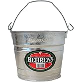 Behrens Cubo de acero galvanizado sumergido caliente de 5 cuartos de galón de acero de alto grado 1205