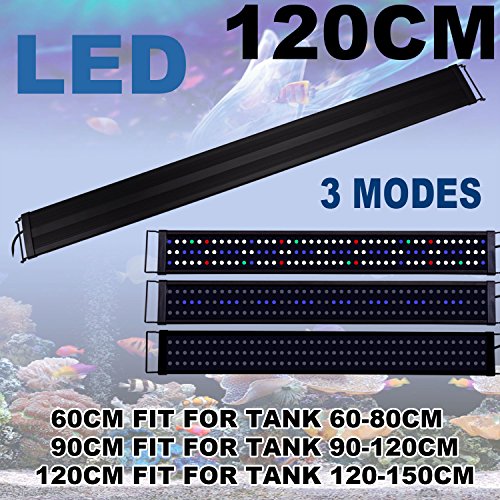 Zeiger Eco 48" Full Spectrum Multi-Color 153 LED Aquarium Light for for 48-60 inches 120cm-150cm Freshwater Saltwater Fish Tank Lamp for Plant Reptile - Thumbnail 3