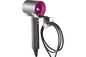 Hair Dryer Holder, Hair Dryer Holder Wall Mounted, Self Adhesive Blow Dryer Holder, Stainless Steel Dyson Hair Dryer Holder, Hairdryer Holder for Bathroom BANJEKT