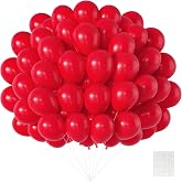 Patimate Red Balloons 150 Pack 5 Inch Matte Red Latex Party Balloons | Birthday Valentine's Day Christmas Independence Day Graduation Wedding Anniversary Engagement Bridal Shower Party Decor