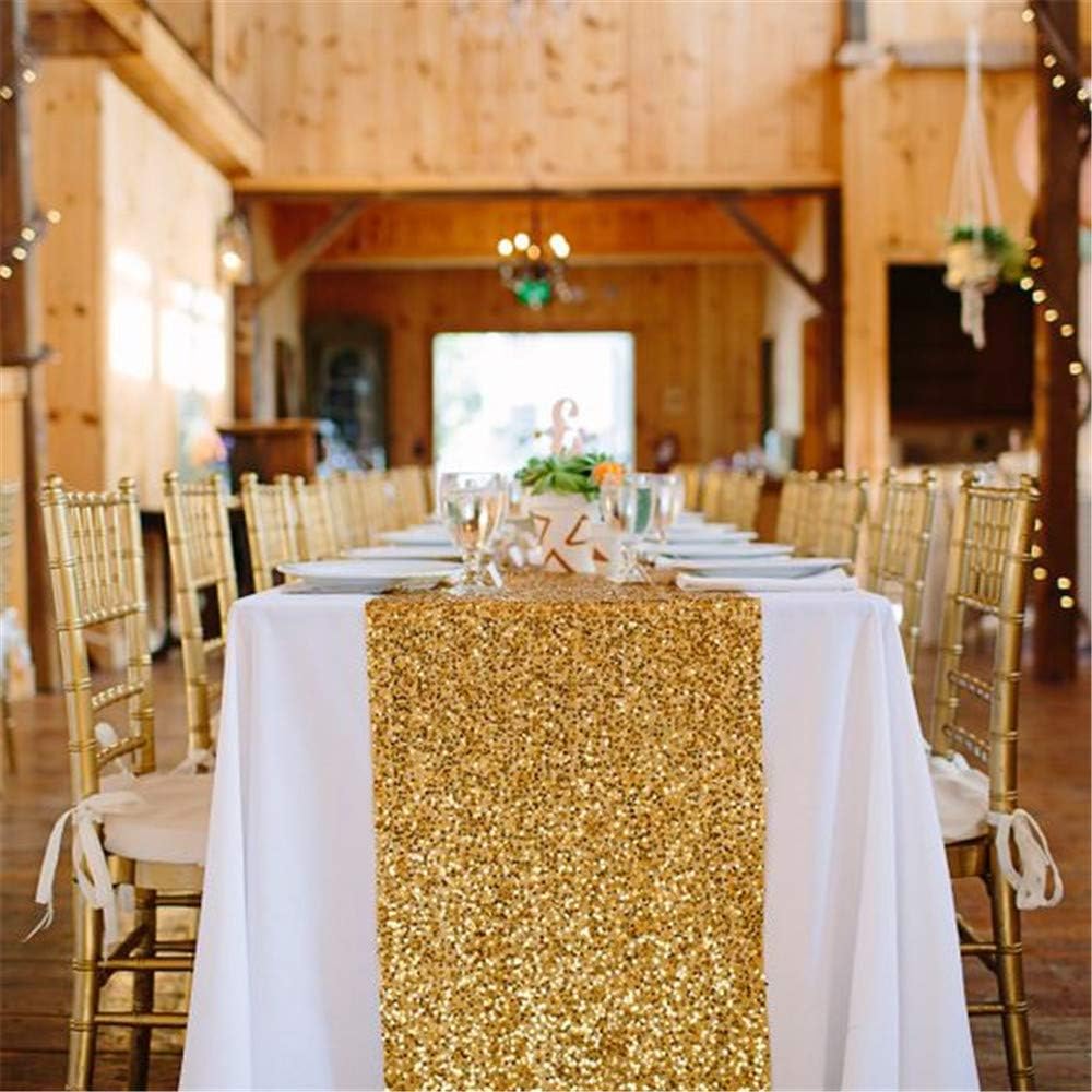 Best sparkly gold table runner