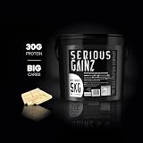 The Bulk Protein Company Serious Gainz 5kg White Chocolate Mass Gainer view 6