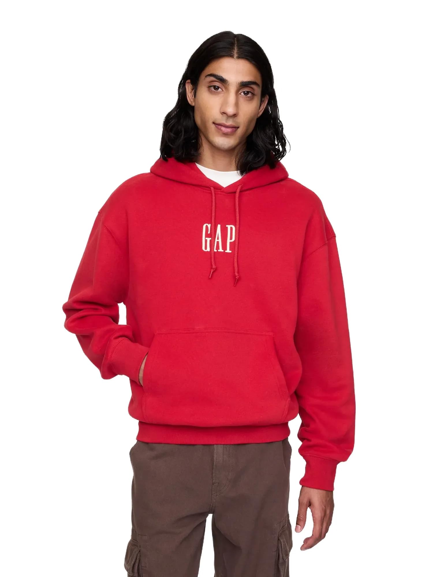 GAP mens Logo Corp Hoodie Sled XL