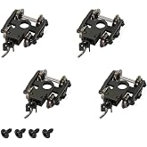 4pcs Model Trains N Scale 1:160 Bogies Coupler 33" Metal DC Wheels with Screw Washer HP03150