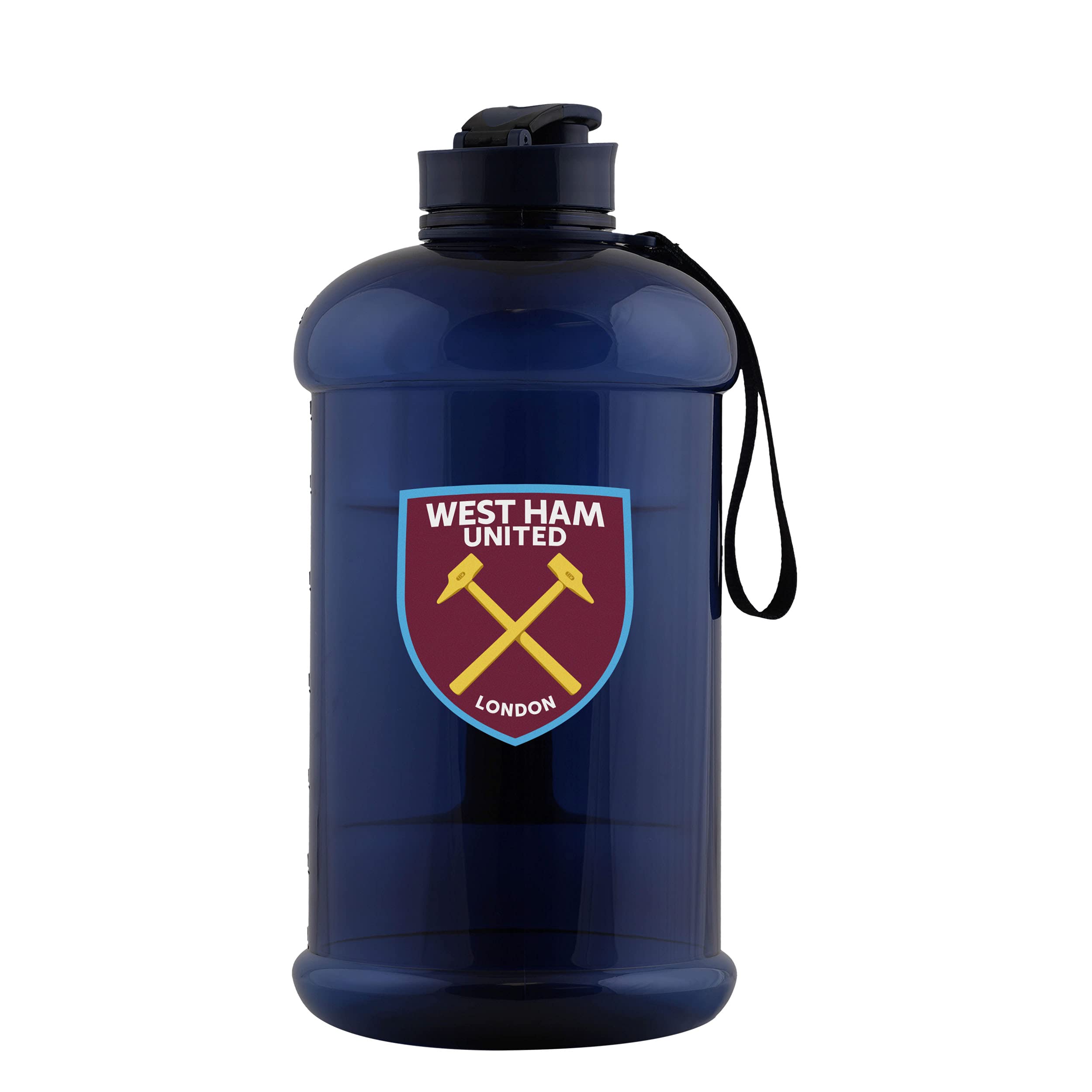 FOCO Officially Licensed West Ham United FC 2 Litre Clear Sports Bottle