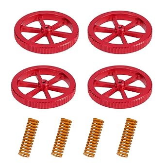 Amazon Com Ender 3 Springs Upgraded 4pcs Hot Bed Die Springs With 4pcs Aluminium Hand Twist Leveling Nut For Creality Ender 3 3 Pro Ender 5 5 Plus Pro Cr 10 Cr10s 10s Pro Cr 20 3d Printer