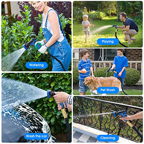 LINQUO 150 ft Expandable Garden Hose 2021 Upgraded Flexible Water