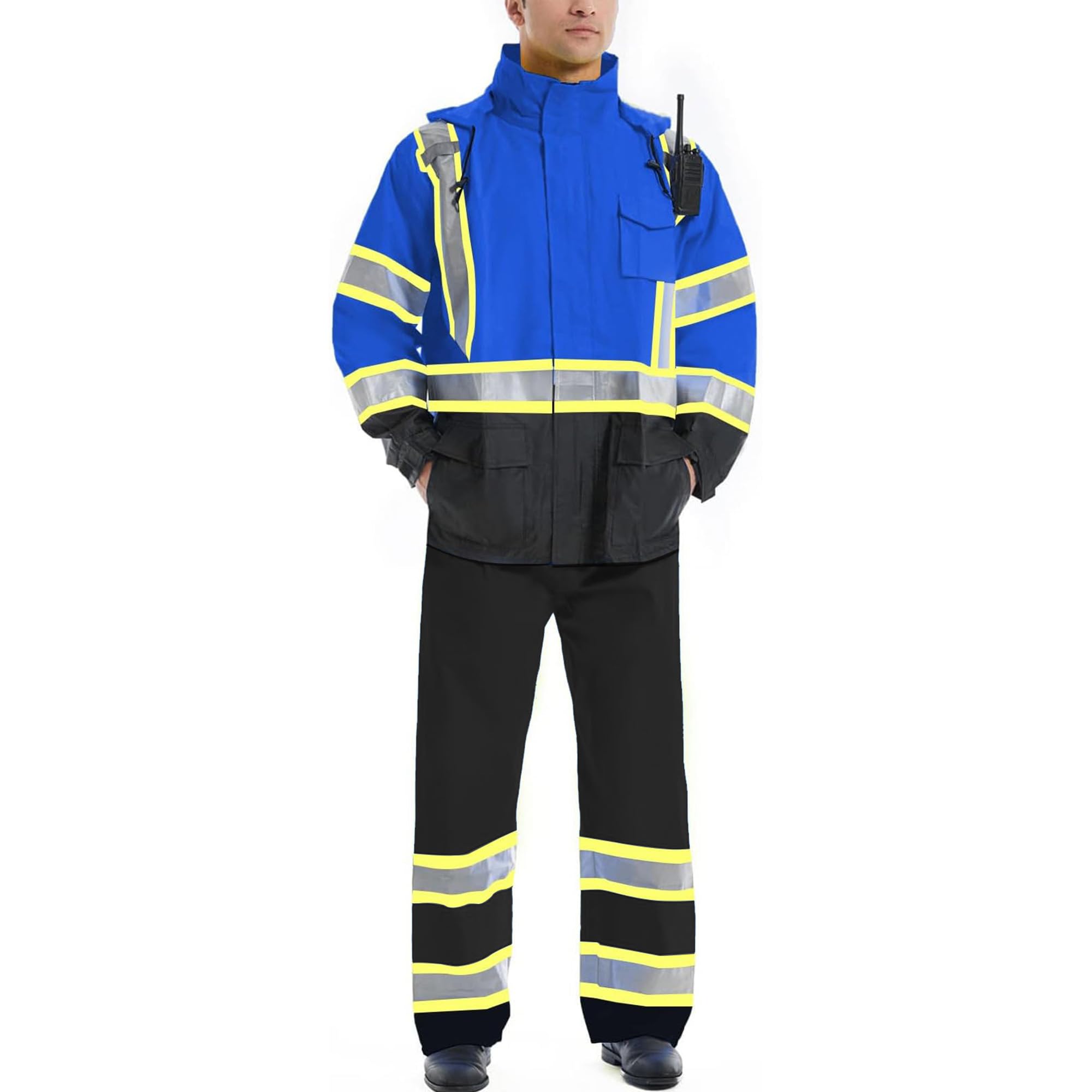 SKSAFETY Hi Vis Reflective Rain suits for Men