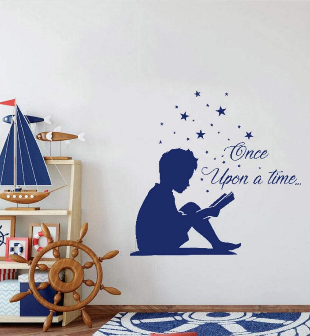 Wall Sticker Reading Boy Wall Decal Once Upon A Time Vinyl Wall
