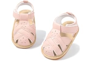 Kannior Infant Boys Girls Sandals Breathable Premium Baby Summer Outdoor Casual Beach Shoes Lightweight Toddler Flower Bowknot Anti Slip Rubber Sole Newborn Prewalker First Crib Shoes