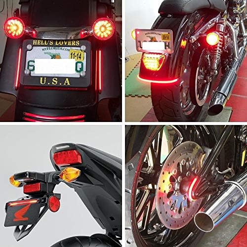 バイク ブレーキランプ赤色 Ledテープ柔軟な 48 Leds バイク用 汎用 12v Dc レッド信号ライトストリップ 高輝度 防震 防水 バイク シーケンシャルウインカー テールランプ 1枚セット B07p8kwhv6 242円 セール開催中最短即日発送 新作 人気 送料無料 激安 お買い得