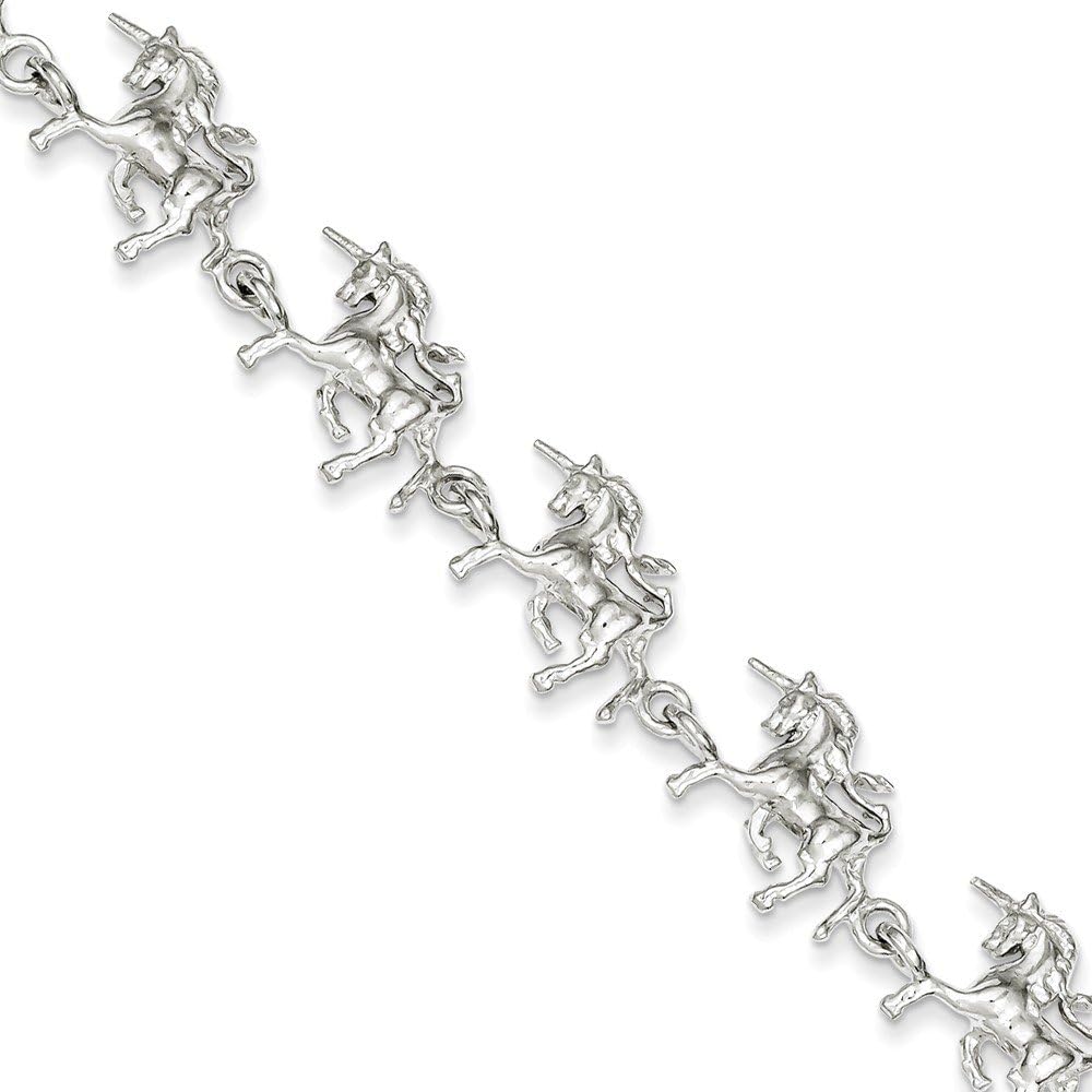 CoutureJewelers Sterling Silver Unicorns Bracelet Jewelry