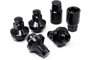 Set of 4 Veritek 14x1.5mm 1.85 Inch 47mm Length w/ 2 Keys 22mm 21mm Key Hex OEM Mag Washer Style Factory Replacement Black Wh