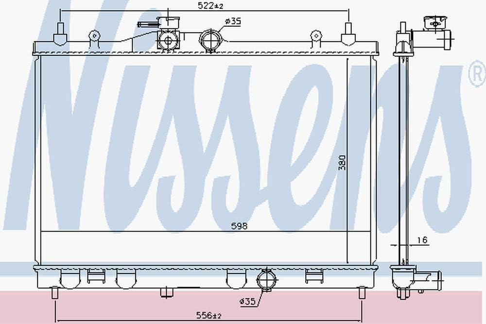 Nissens 68741 Radiator Cooling Engine