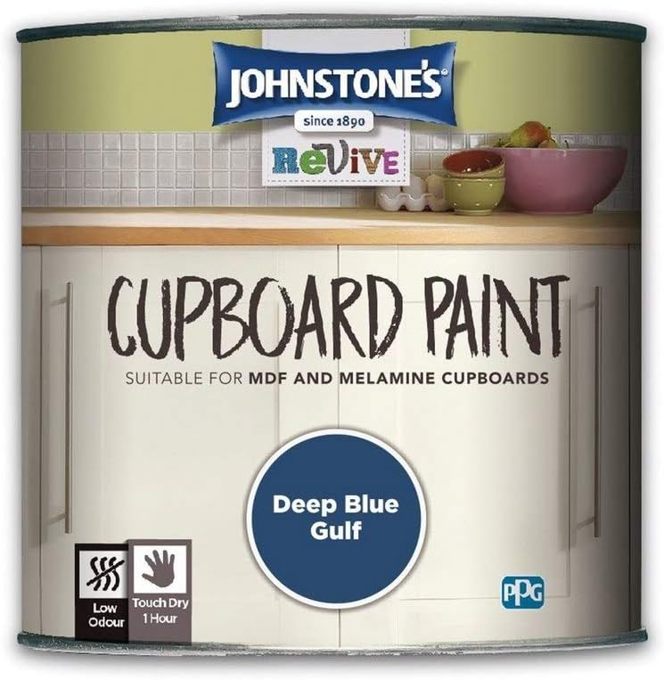 Johnstone's Cupboard Paint Deep Blue Gulf 750 ml