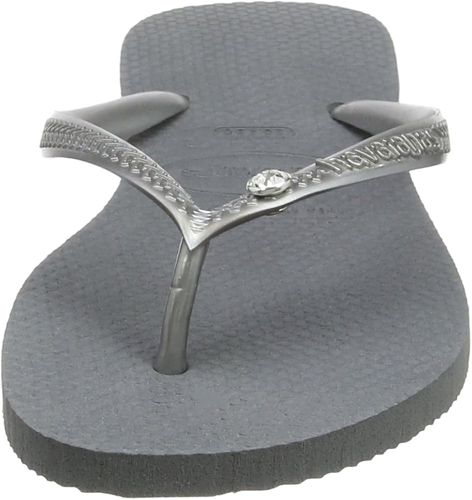 black havaianas with gem