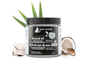 Organic Coconut Oil Pet Supplement for Dogs and Cats - Cold Pressed Extra Virgin Coconut Oil - Itchy Skin, Dry Cracked Noses 