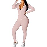 CLOCOR Womens 2 Piece Outfits Sweatsuits - Tracksuit Set Long Sleeve Crop Top & Drawstring Wide Leg Pants with Pockets