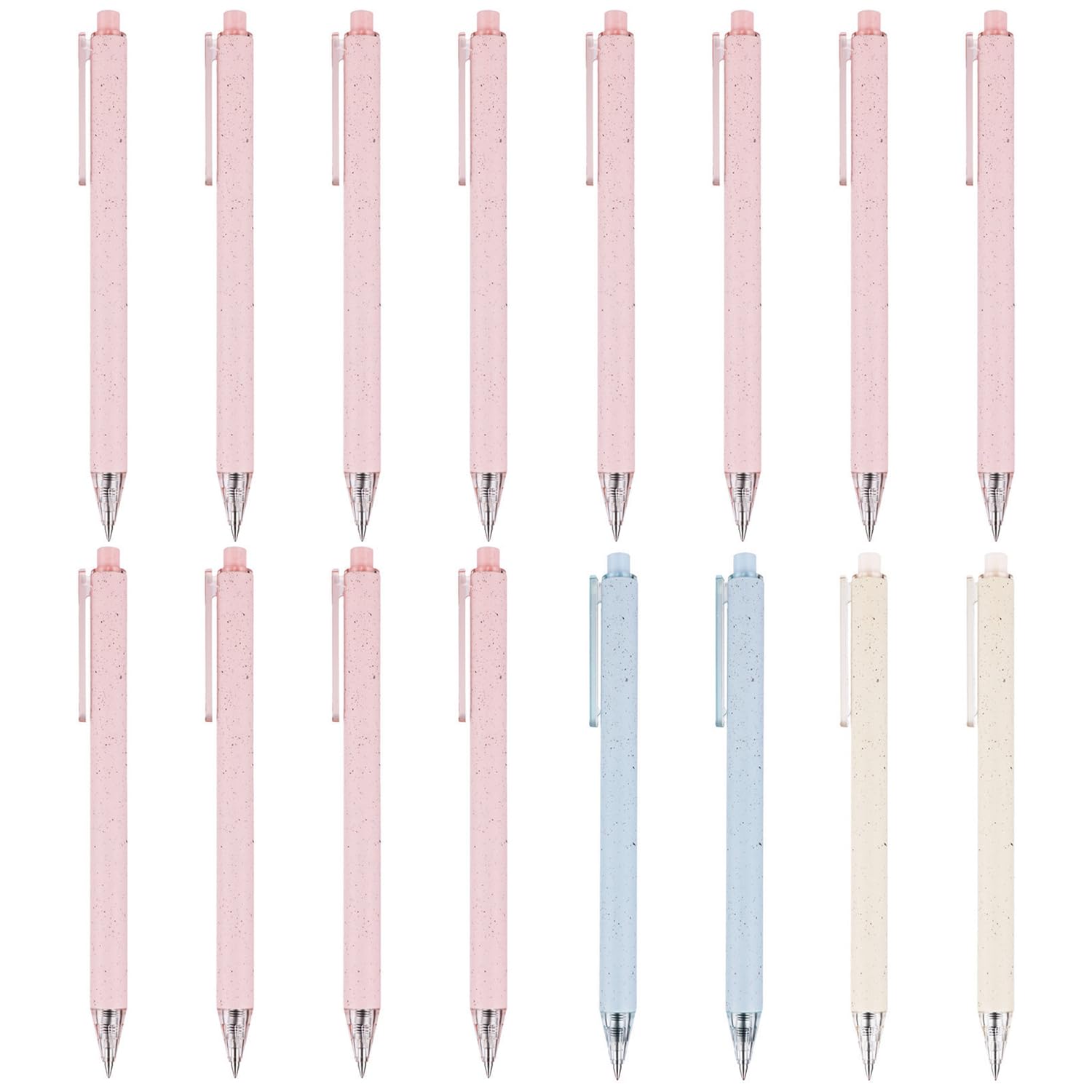 USHXVG 16 Office Pens, Writing Ballpoint Pens, Learning Gel Pens, Retractable Ballpoint Pens, Student Stationery Pens, Learning Utensils