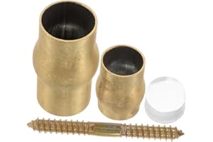 MUCKLILY Walking Stick Hardware Kit for Seniors with Brass Anti-slip Cane Set for Indoor Walking and Outdoor