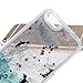 iPhone 5S Case,iPhone 5S Liquid Case,UZZO 3D Creative Cute Cartoon Dolphin Penguin Flower Fairy Print Flowing Liquid Floating Bling Glitter Sparkle Stars Hard Case for iPhone 5S (Penguin)