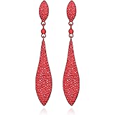 FENBORY Rhinestone Statement Earrings Double Waterdrop Earrings Cluster Crystal Drop Dangle Earrings Prom Party Wedding Earrings for Women