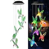 Wanmingtek Wind Chimes Outdoor, Solar Powered