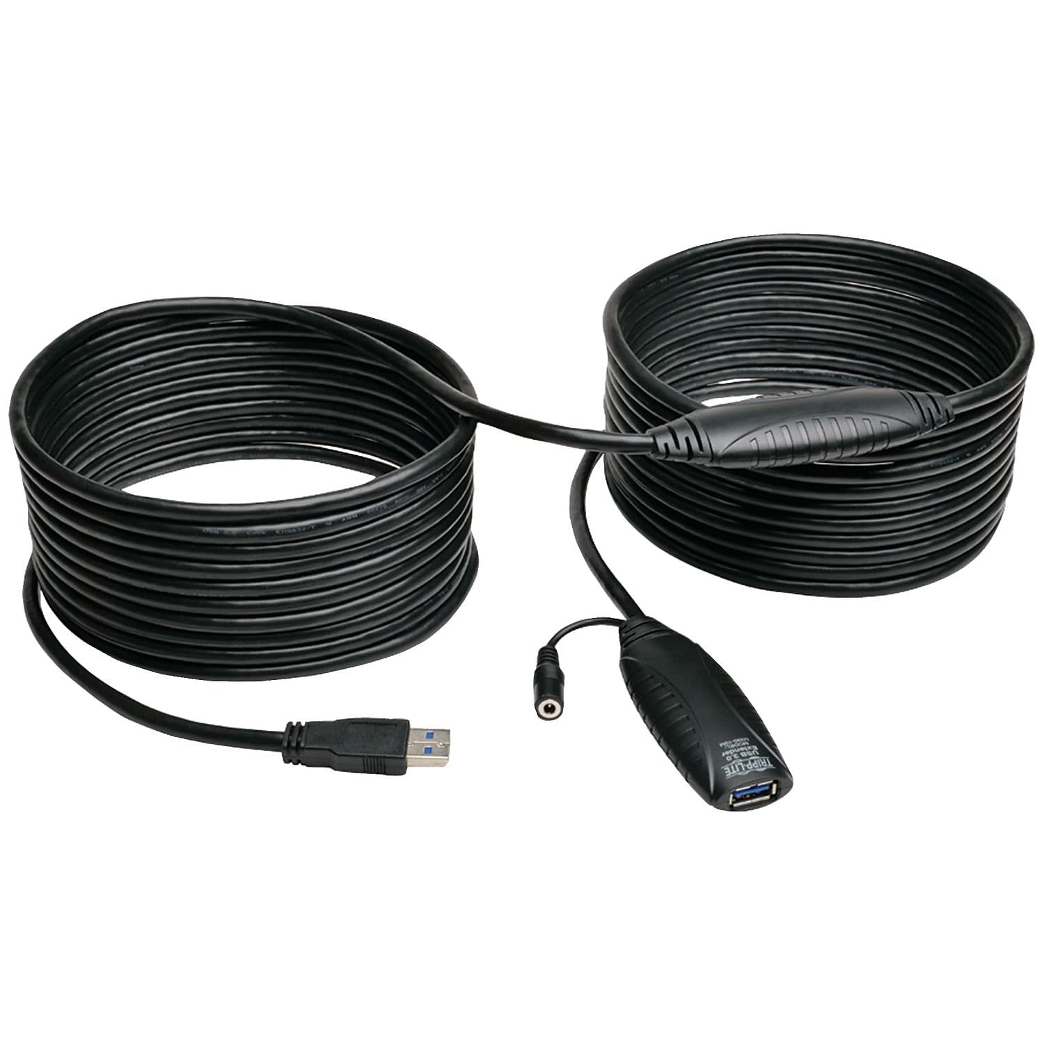 Tripp Lite 10M USB 3.0 SuperSpeed Active Extension Repeater Cable M/F (U330-10M), Black