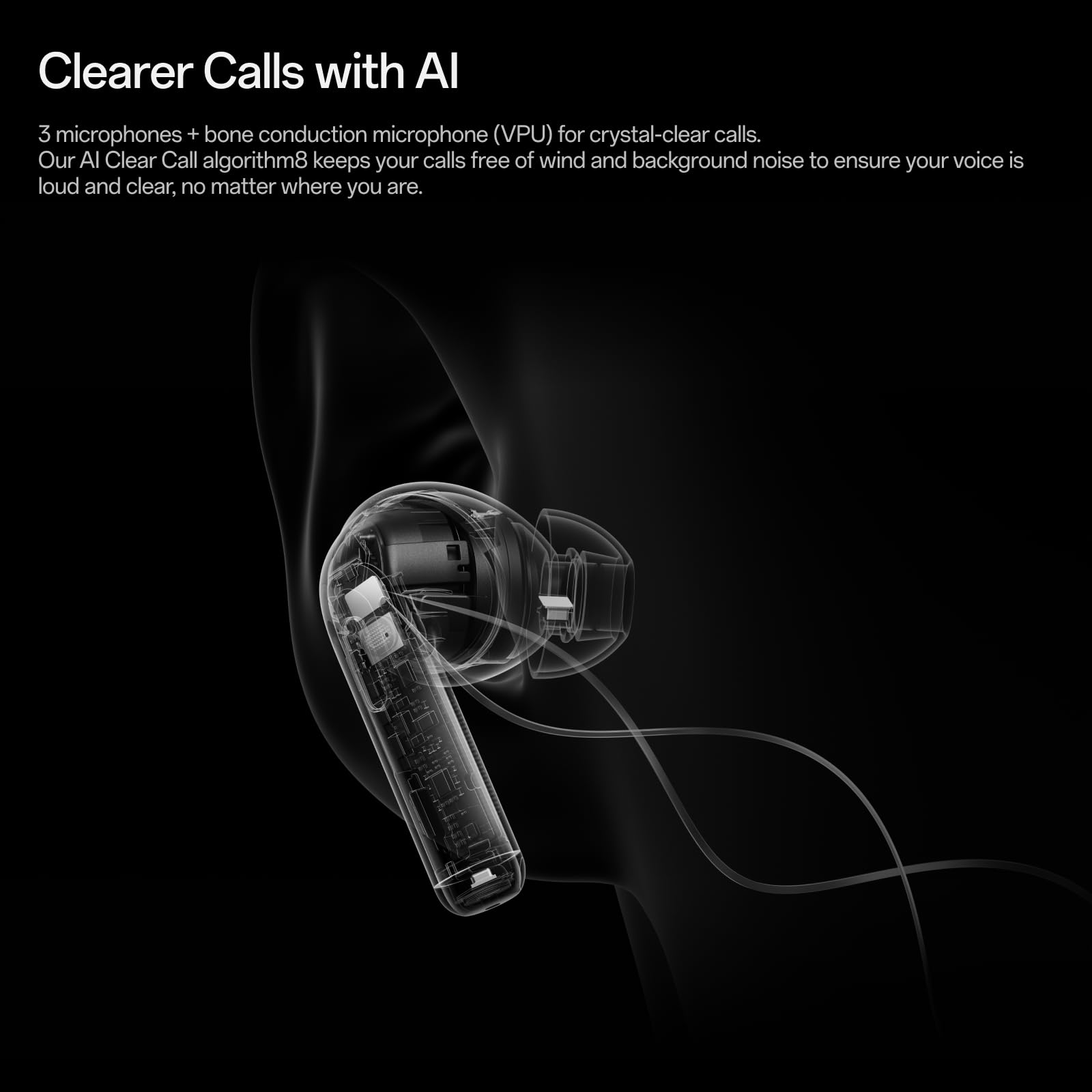 OnePlus Buds Pro 3, auriculares inalámbricos Bluetooth, auriculares con cancelación de ruido, graves profundos, sonido envolvente, hasta 44 horas de reproducción con estuche de carga, Midnight Opus