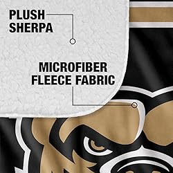 Oakland University Primary Logo Stripes Sherpa