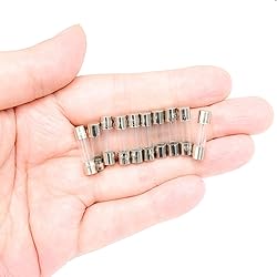 SIXQJZML 10 Pack F5AL Fast-Blow Fuse 5A Max 5 amp