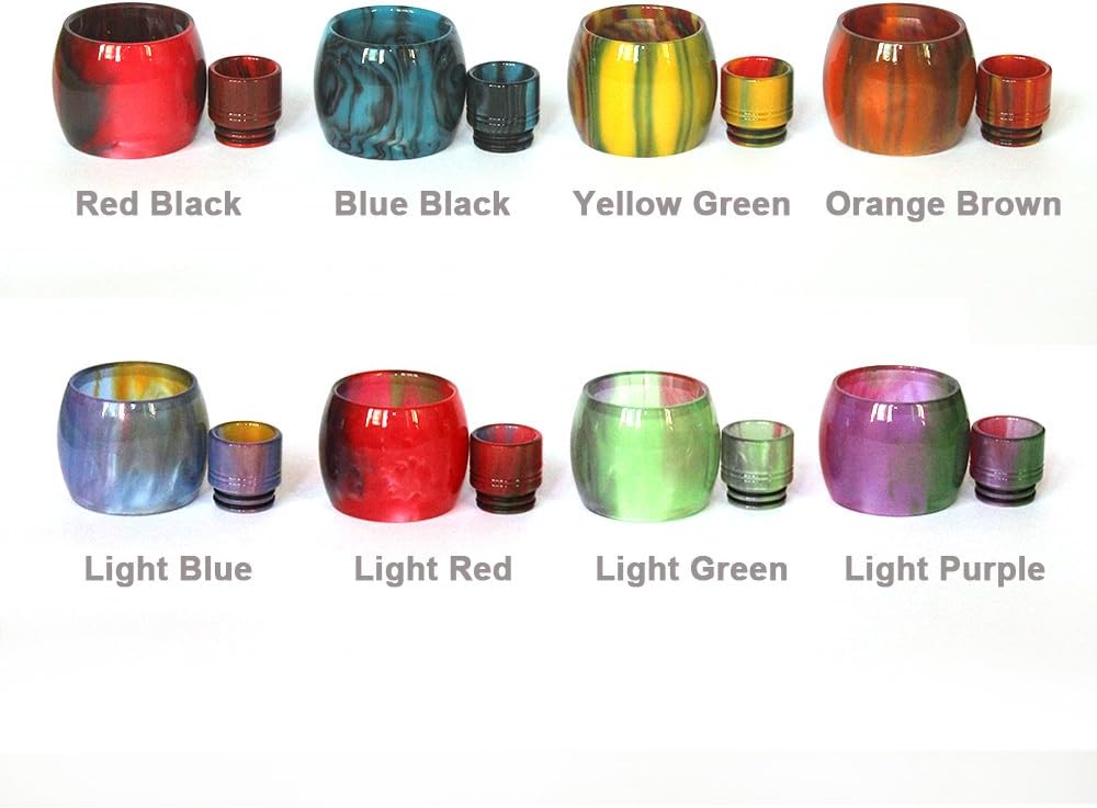 vaportown TFV12 Cloud Beast King Resin Expansion Bubble Glass and Wide Bore Drip Tip Set (Blue Black)