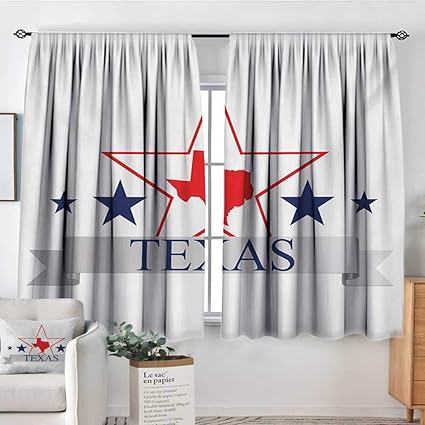 Amazon Com Mozenou Texas Star Room Darkening Curtains San Antonio