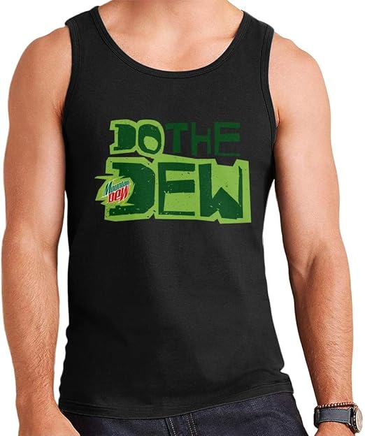 Mountain Dew Do The Dew Printed Style Men's Vest Amazon.co.uk Clothing