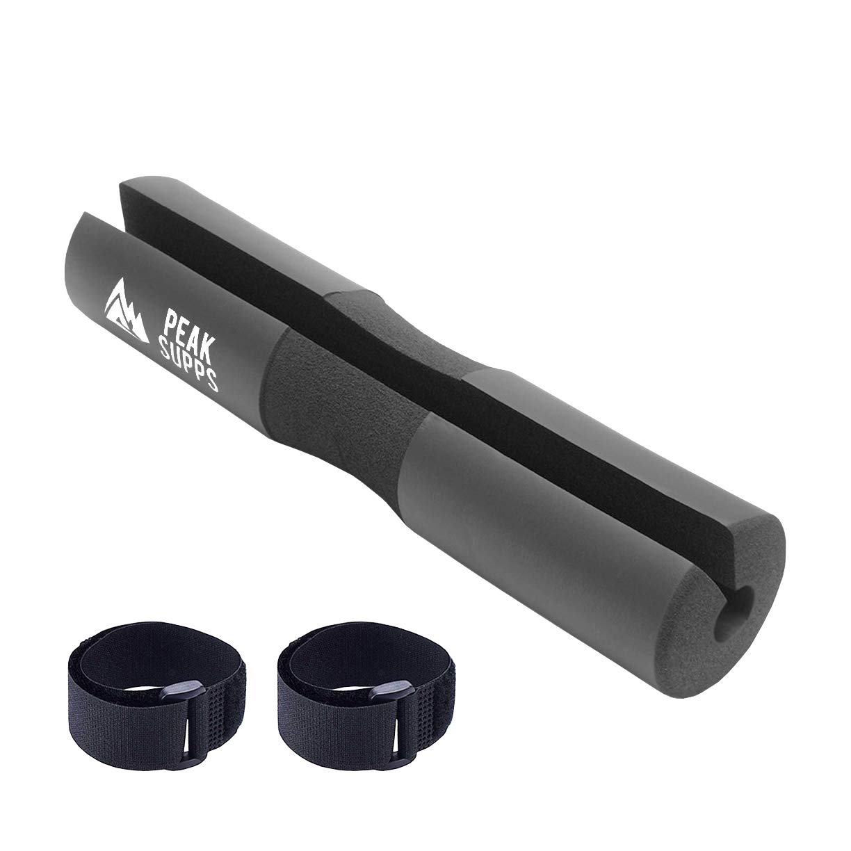 Black Barbell Pad | Olympic Bars | Gym | Straps Included